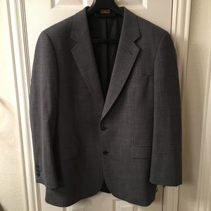 BROOKS BROTHERS Charcoal Gray Mens Suit Jacket
